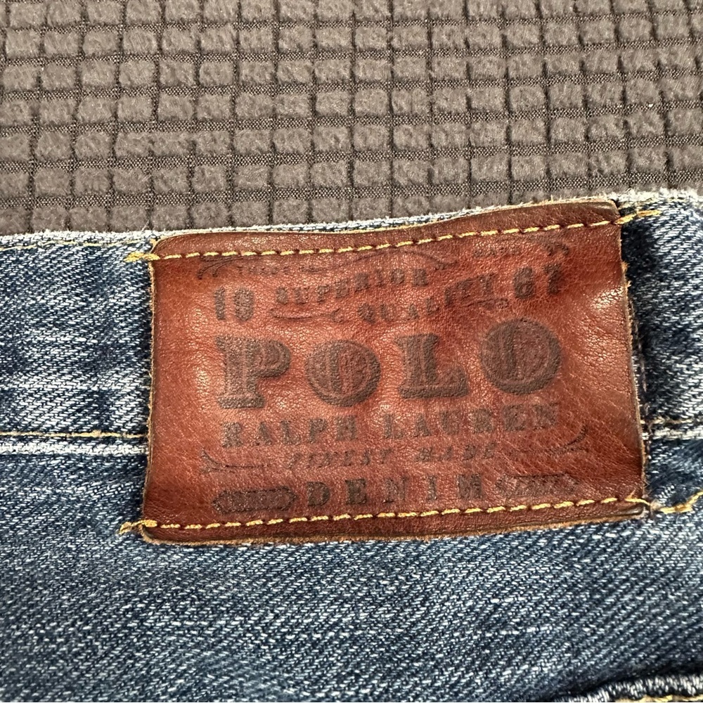 Polo Ralph Lauren Cortlandt 300 Jeans Mens 34x30 Blue USA Straight Leg Denim - Picture 9 of 9